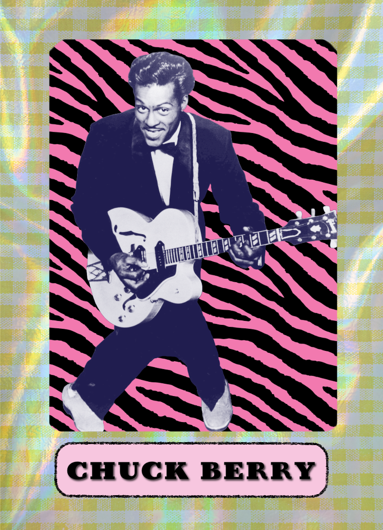 Chuck Berry custom Holographic Trading Card